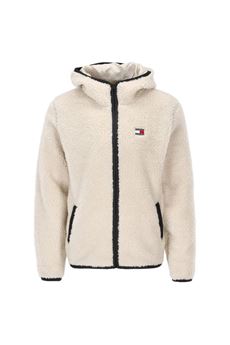 Giubbetto teddy zip crema Tommy Jeans | DM0DM19224ACG